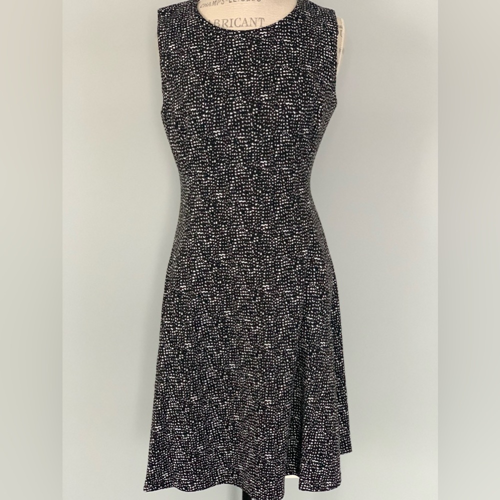 DKNY White and Black Sleeveless Dress, New with Tags